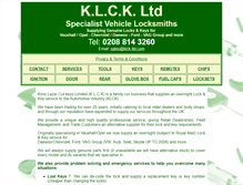 Tablet Screenshot of klck-ltd.com